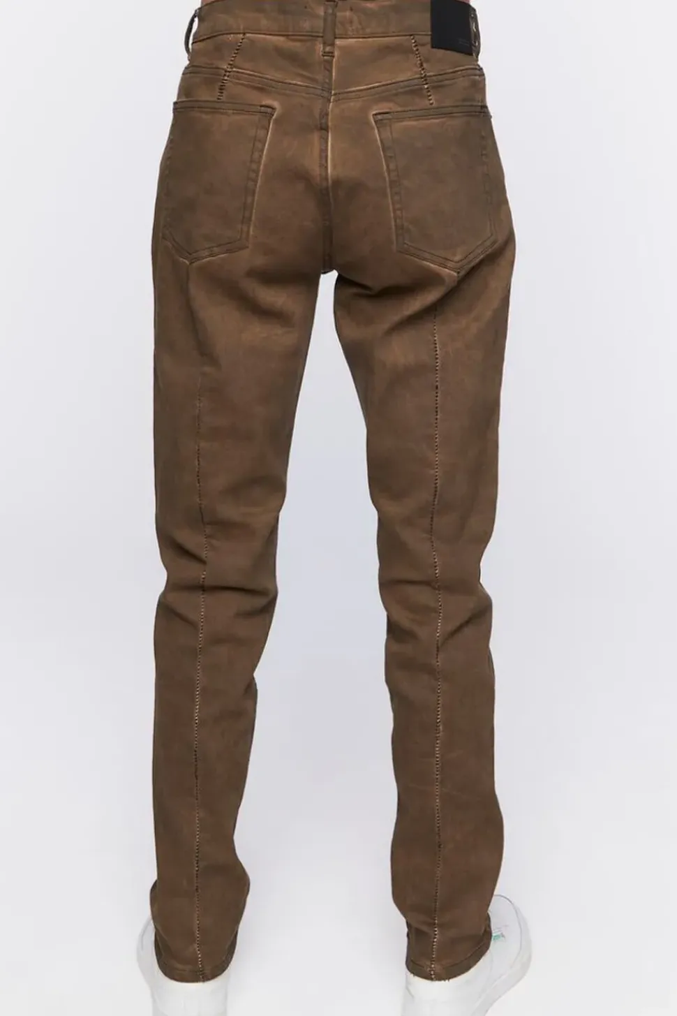 Split-Hem Slim-Fit Jeans