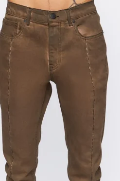 Split-Hem Slim-Fit Jeans