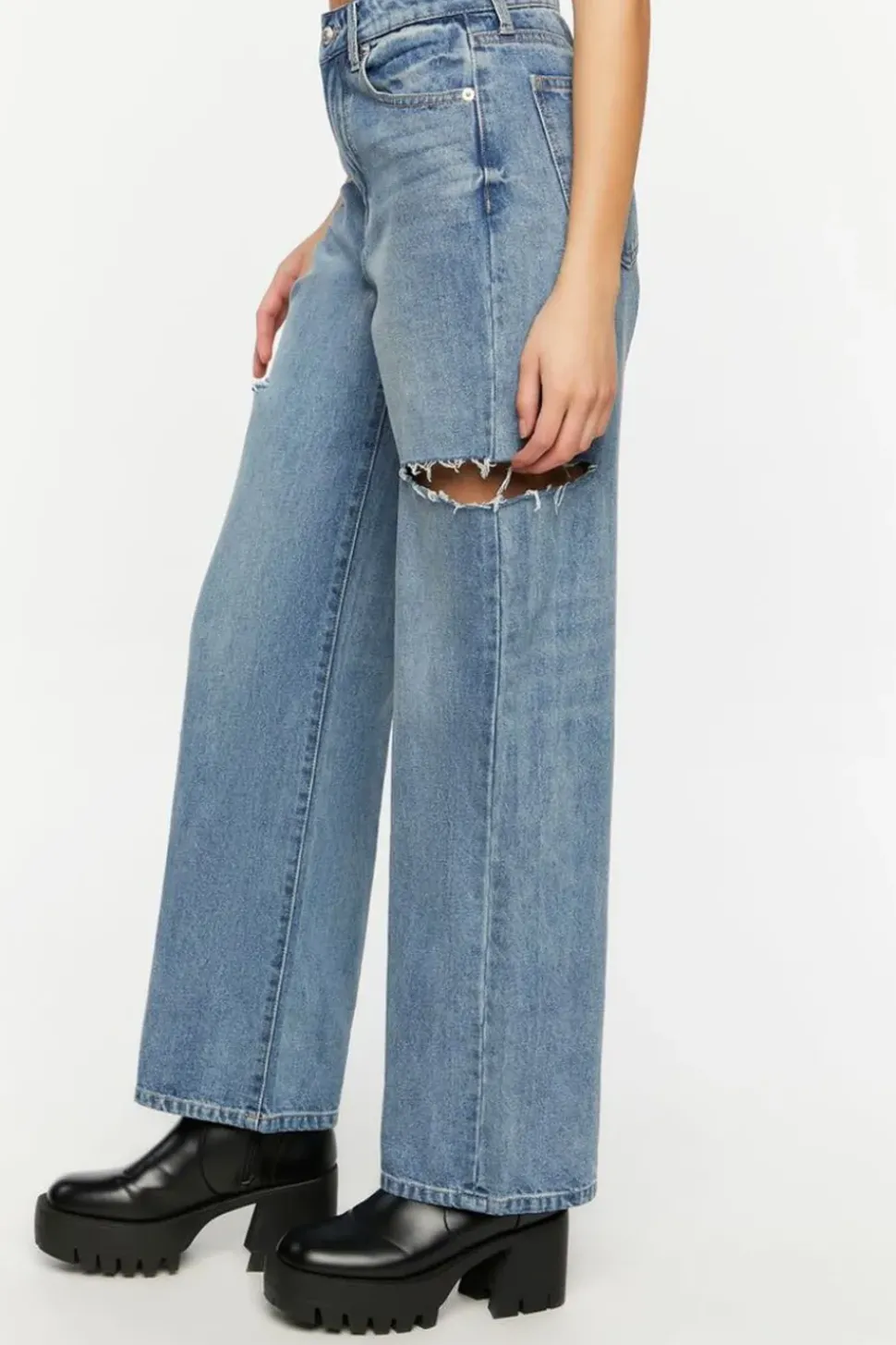 Split High-Rise 90S-Fit Jeans