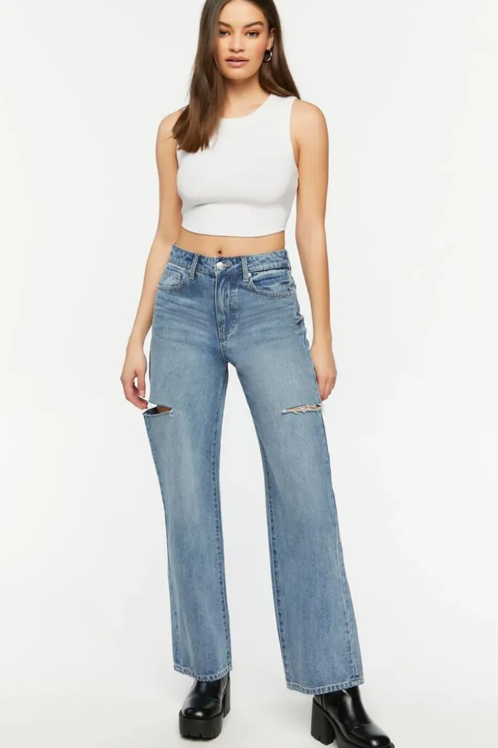 Split High-Rise 90S-Fit Jeans