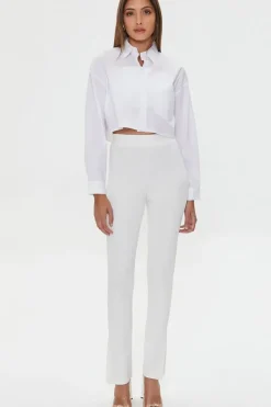 Split Slim-Fit Pants