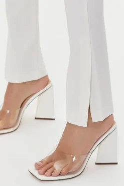 Split Slim-Fit Pants