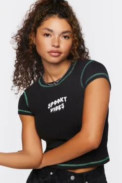 Spooky Vibes Graphic Baby Tee
