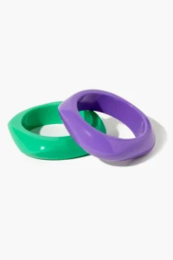 Square Bangle Bracelet Set