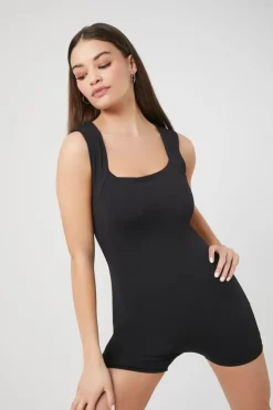 Square-Neck Tank Romper