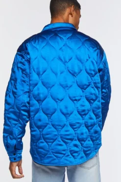 Star Embroidered Quilted Shacket