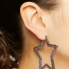 Star Hoop Earrings