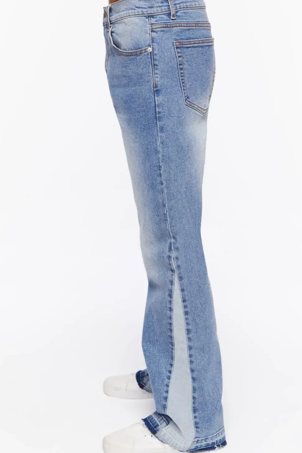 Stone Wash Flare Jeans