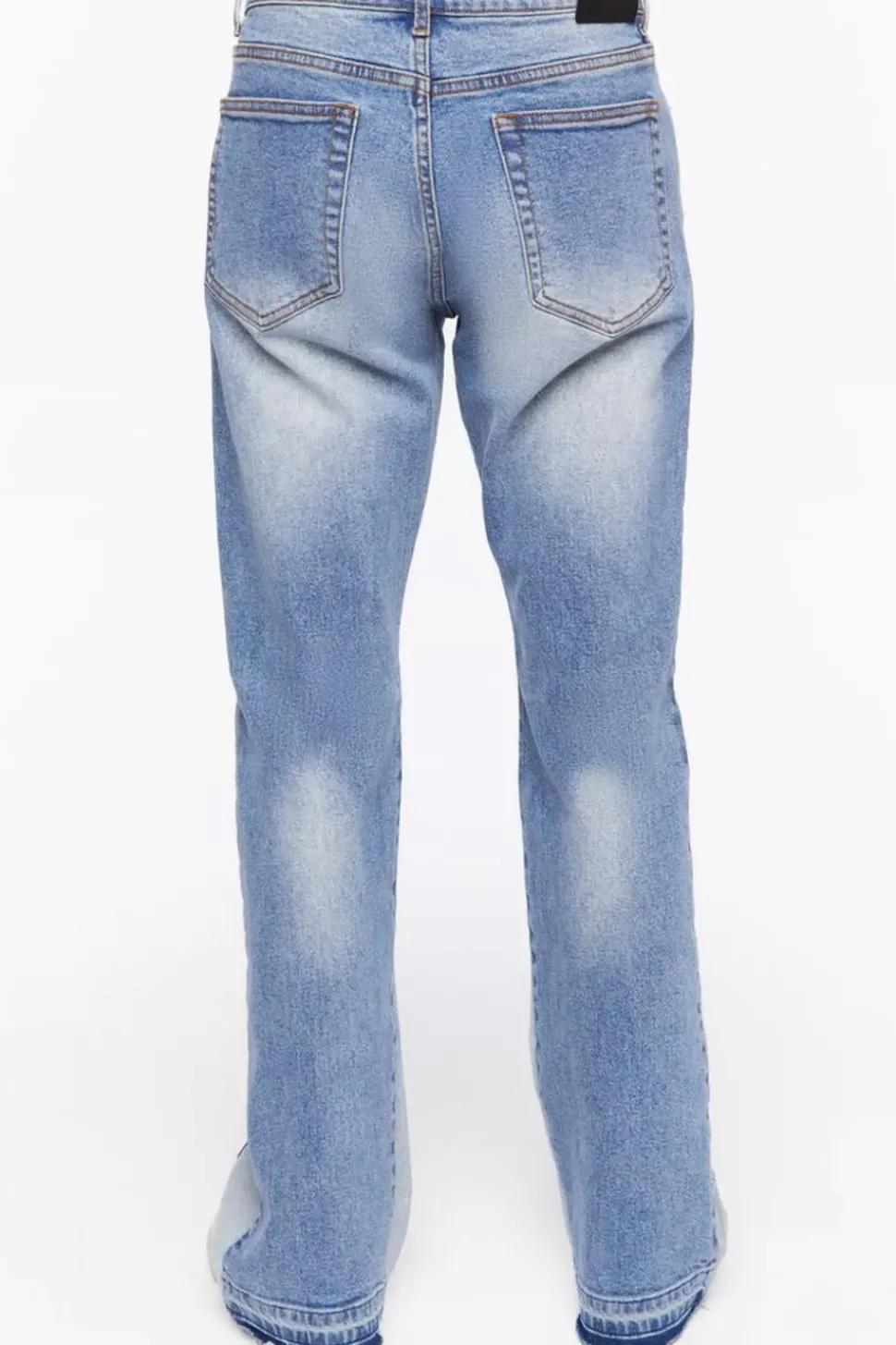 Stone Wash Flare Jeans