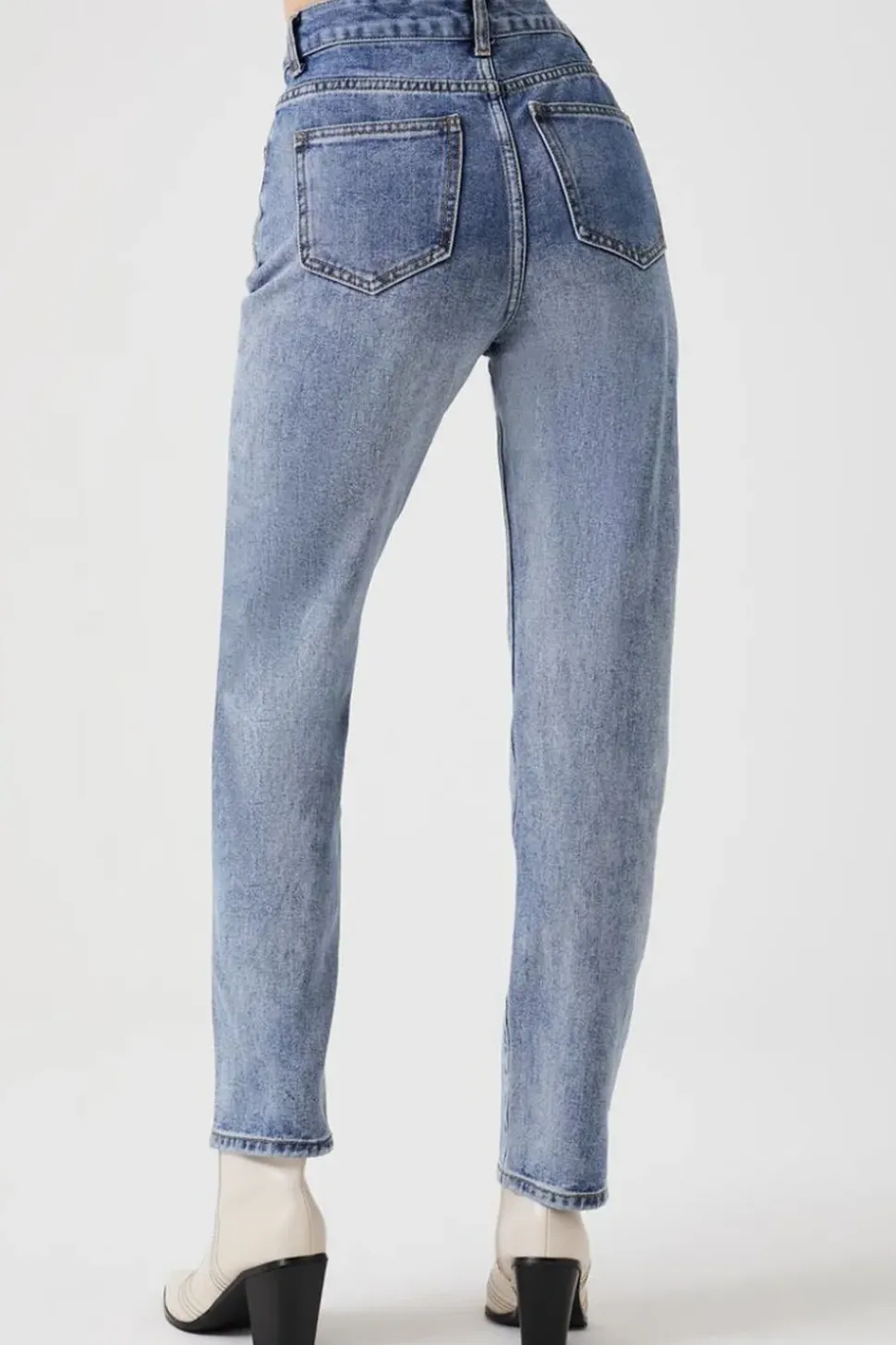 Stonewash Relaxed-Fit Jeans