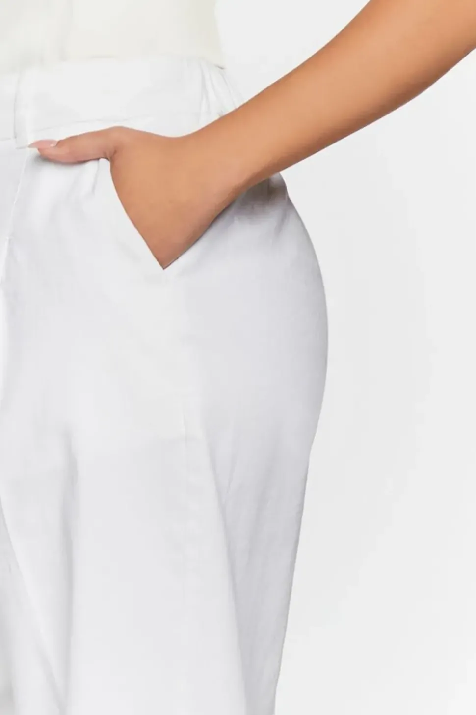 Straight-Leg Cuffed Ankle Pants