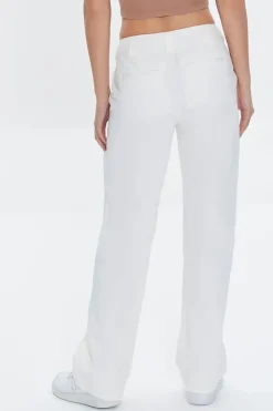 Straight-Leg Twill Pants