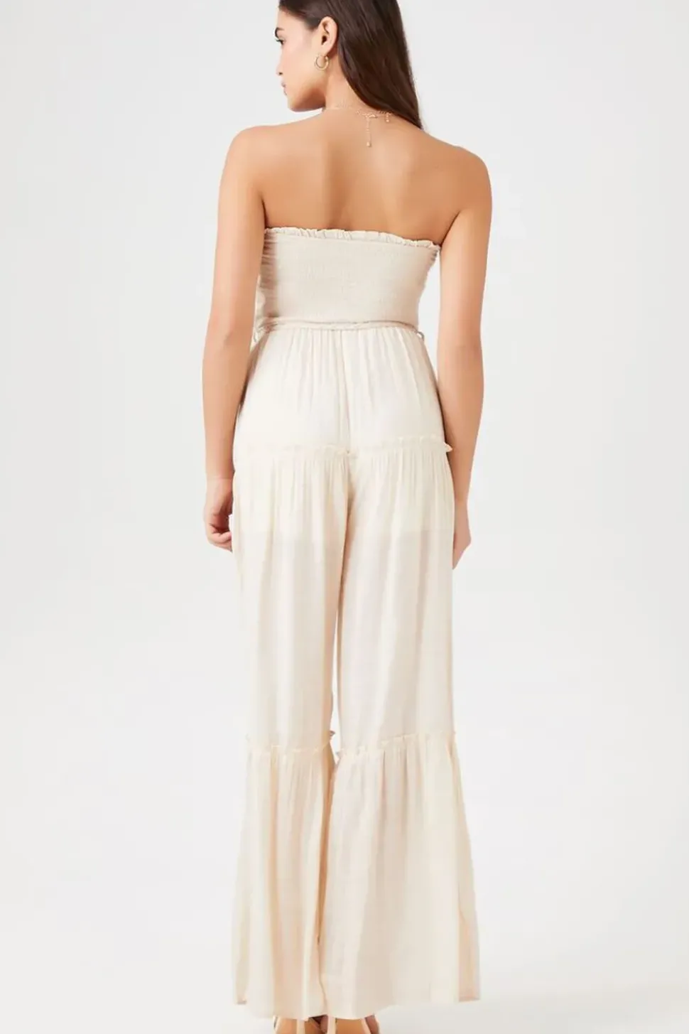 Strapless Wide-Leg Jumpsuit