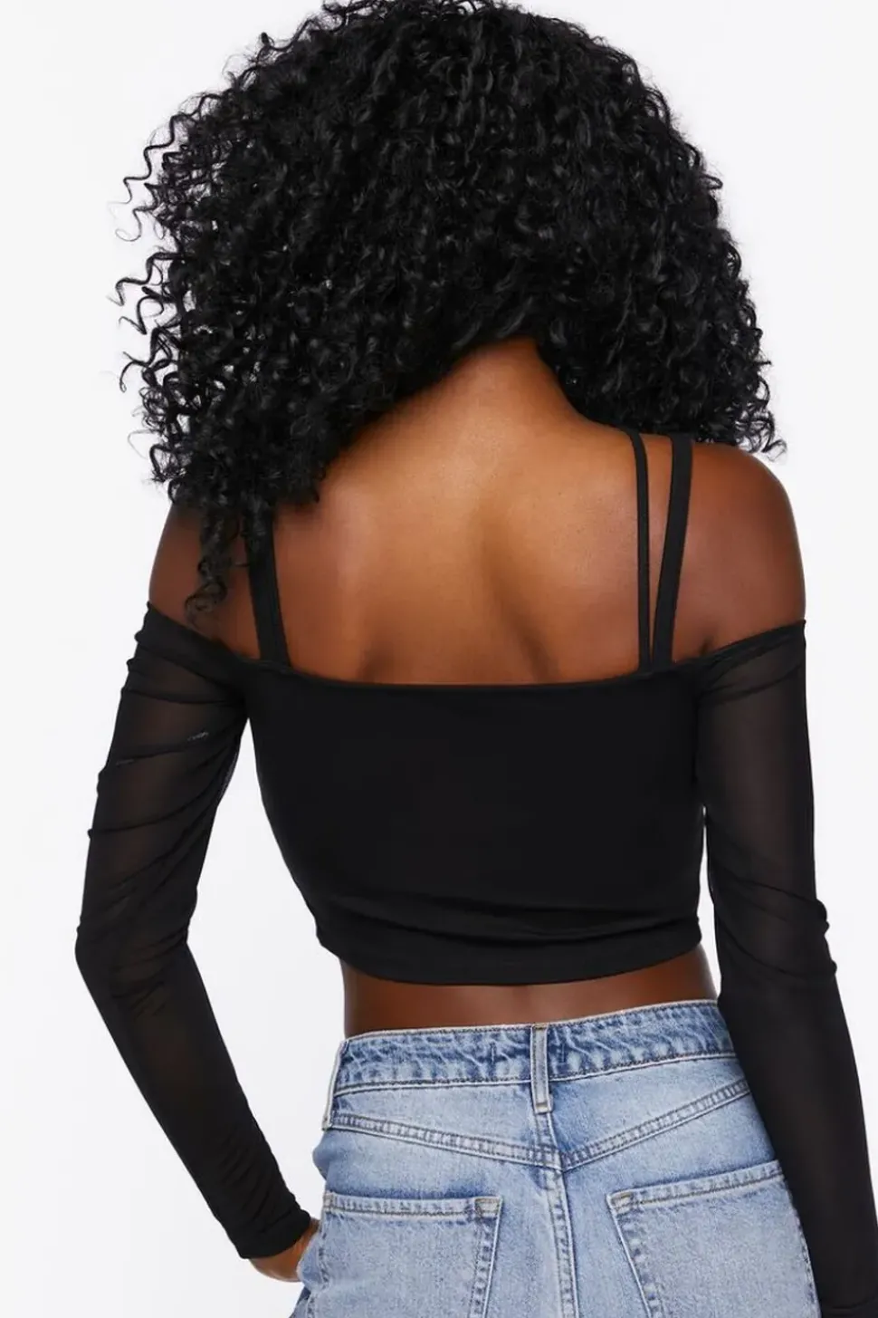 Strappy Off-The-Shoulder Bustier Top