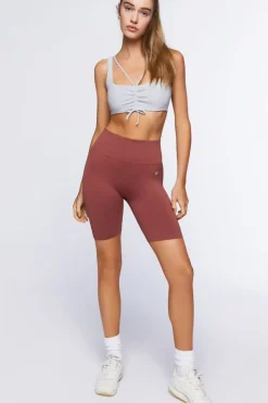 Strappy Ruched Sports Bra