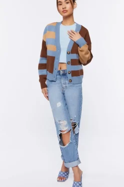 Striped Cardigan Sweater