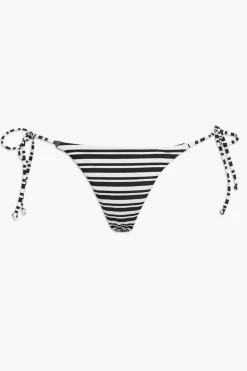Striped Cheeky Bikini Bottoms