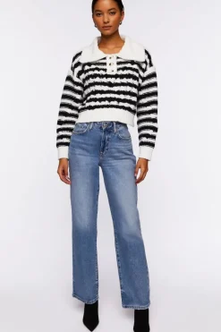 Striped Chelsea Collar Sweater
