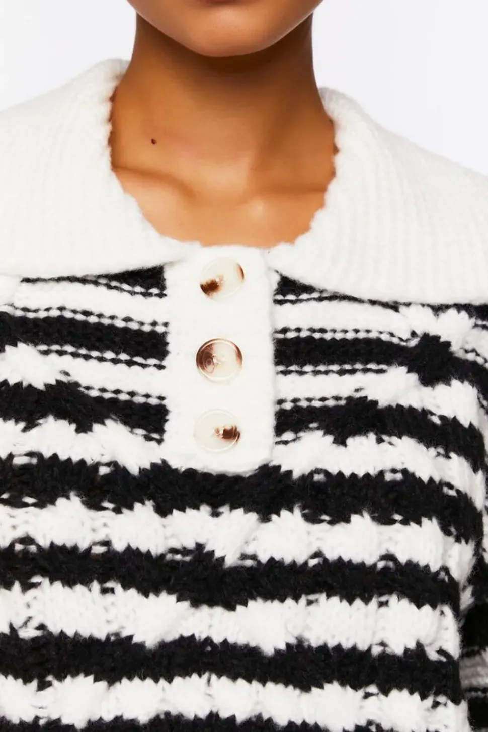 Striped Chelsea Collar Sweater