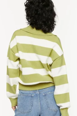 Striped Collared Sweater