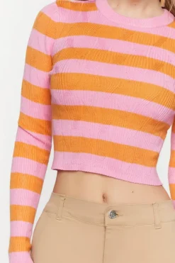 Striped Cropped Sweater