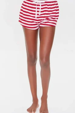 Striped Drawstring Pajama Shorts