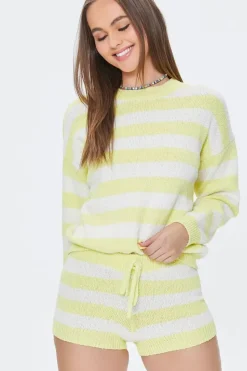 Striped Drawstring Shorts