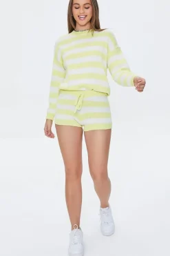 Striped Drawstring Shorts