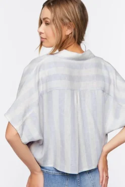 Striped Linen-Blend Shirt