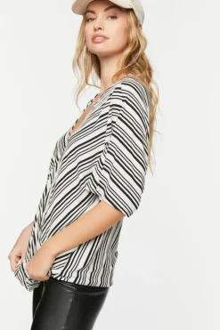 Striped Surplice Tunic