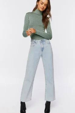 Striped Turtleneck Sweater