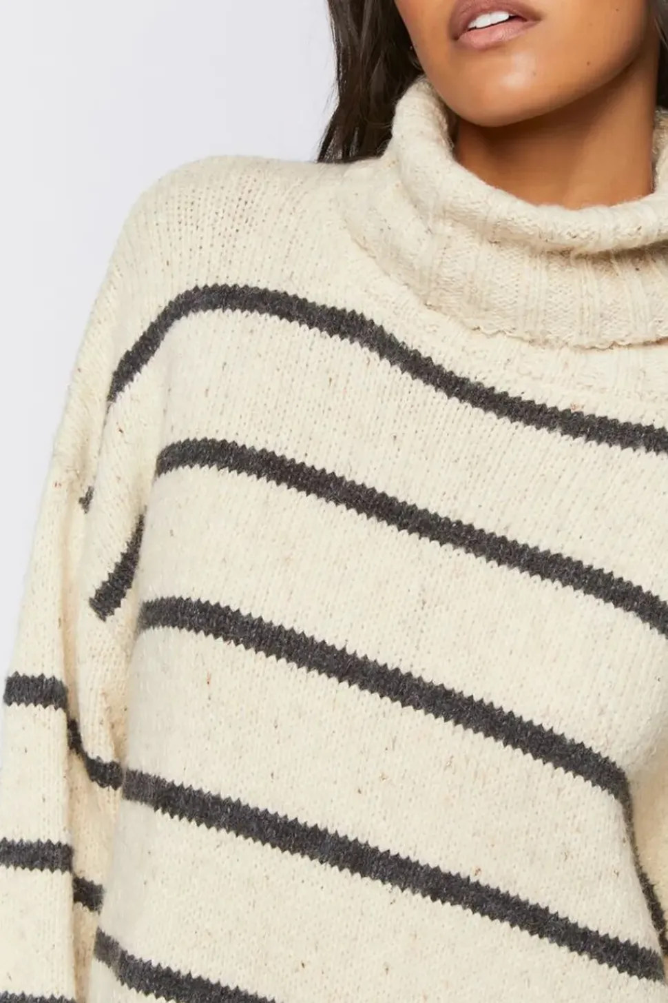 Striped Turtleneck Sweater
