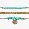 Sun Charm Bracelet Set