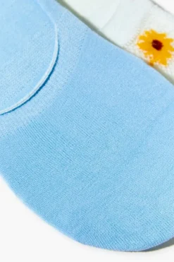 Sunflower No-Show Sock Set - 3 Pack