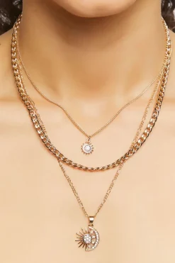 Sun & Moon Layered Necklace