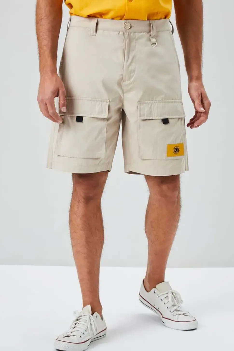Sun Patch Graphic Cargo Shorts