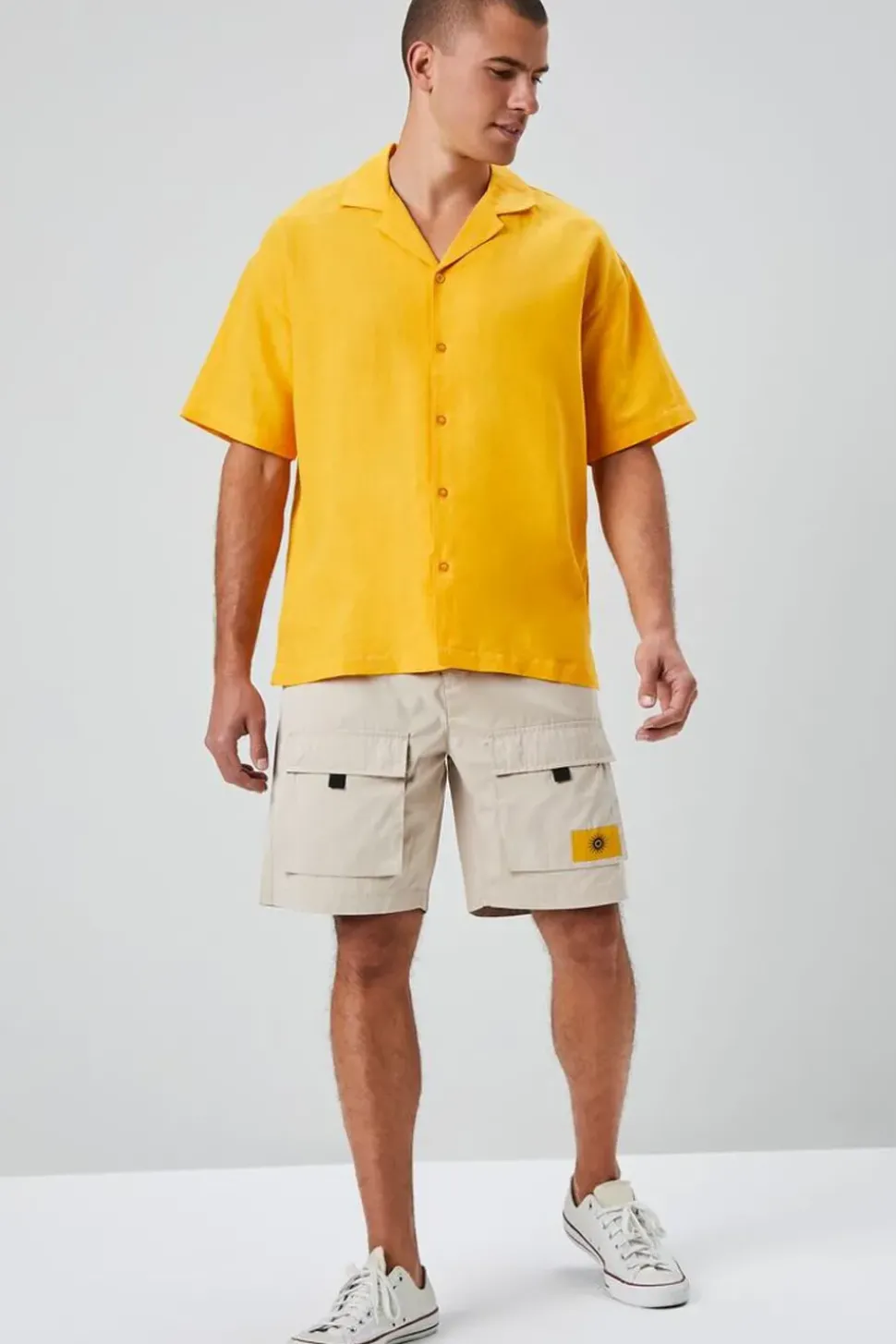Sun Patch Graphic Cargo Shorts