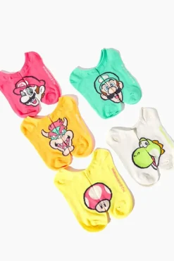Super Mario Ankle Socks - 5 Pack