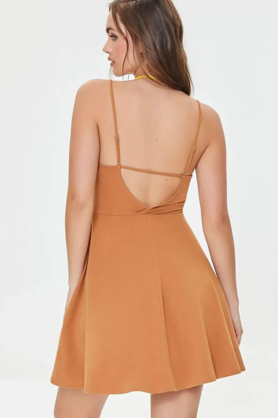 Surplice Skater Mini Dress