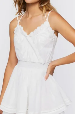 Surplice Tiered Mini Dress