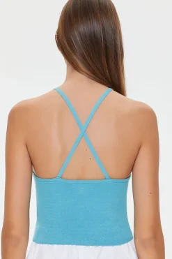 Sweater-Knit Cropped Cami