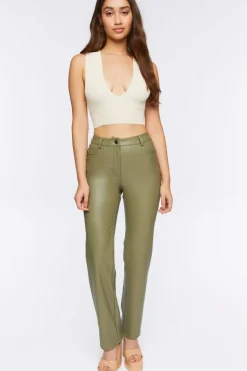 Sweater-Knit Cropped Tank Top