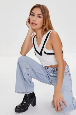 Sweater-Knit Crop Top