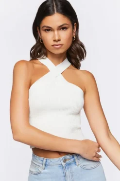 Sweater-Knit Crop Top