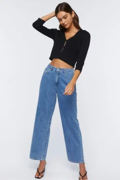 Sweater-Knit Crop Top