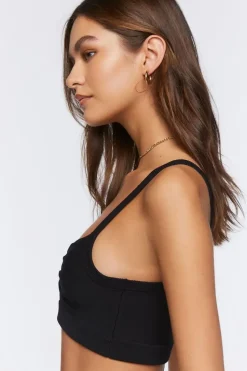 Sweater-Knit Cutout Crop Top