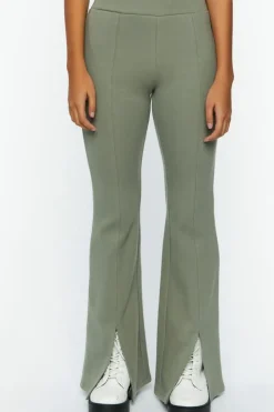 Sweater-Knit Flare Pants