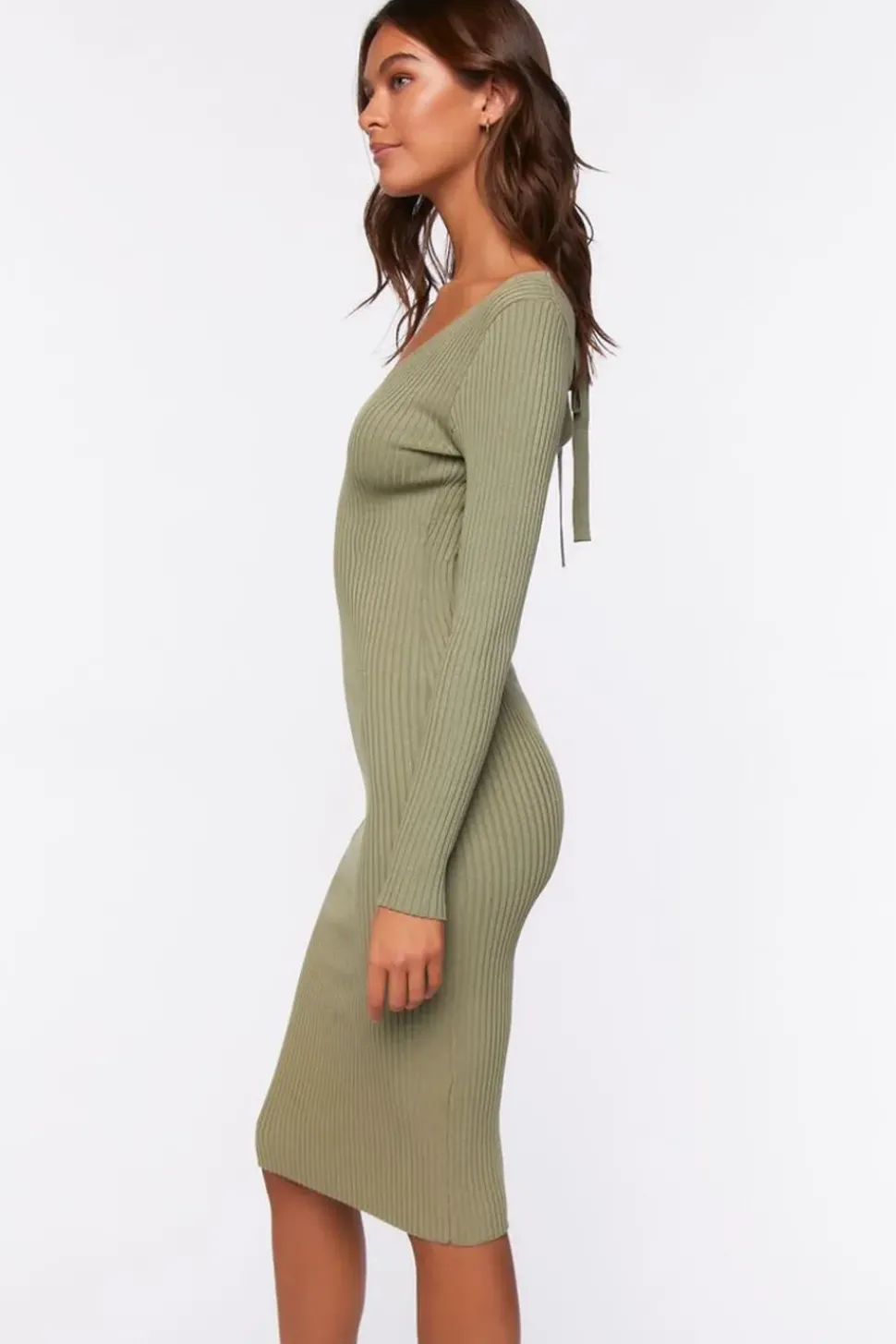 Sweater-Knit Midi Dress