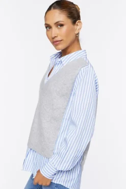 Sweater Vest Combo Shirt