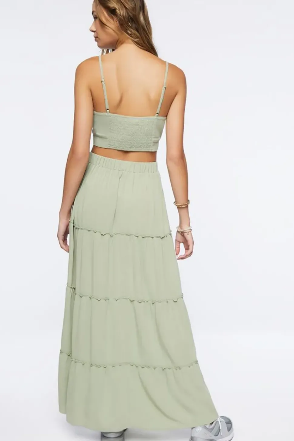Sweetheart Cropped Cami & Maxi Skirt Set